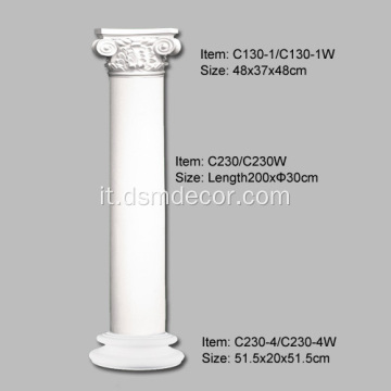 Colonne decorative per interni PU Architecturl